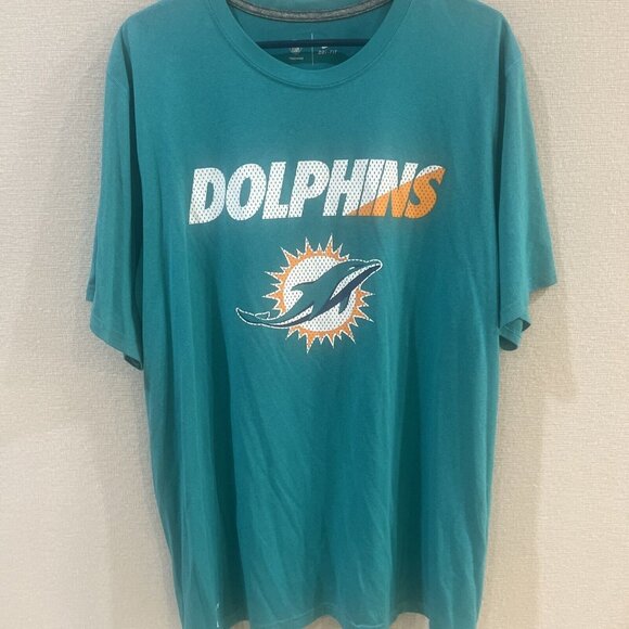 Nike Other - Nike Dri Fit Shirt Mens XL NFL Miami Dolphins Logo Crew Neck Teal Blue